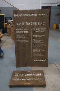 lot 386 image: wood signs