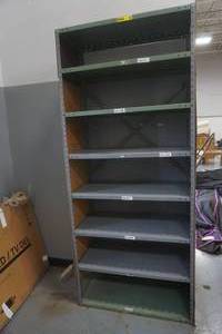 lot 410 image: metal storage shelf