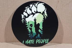 lot 13 image: Metal I Hate People Sign
