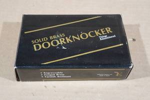 lot 43 image: Solid Brass Doorknocker