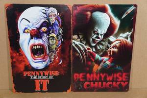 lot 205 image: 2 Metal Pennywise Signs