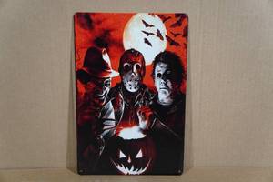 lot 208 image: Metal Halloween Themed Sign