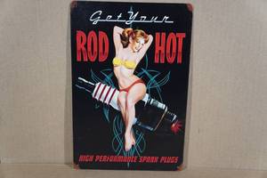 lot 210 image: Metal Hot Rod Sign