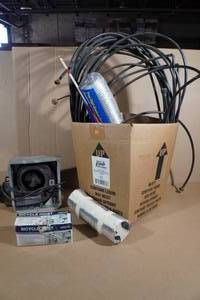 lot 230 image: Assorted Hardware - Pex Tubing, Flexible Ducting, Fan