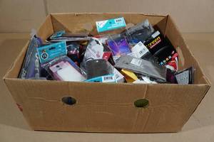 lot 267 image: Box of Cell Phone Accessories