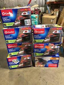 lot 5 image: Lot of O-Cedar EasyWring Microfiber Spin Mop with Bucket System Customer Returns See Pictures