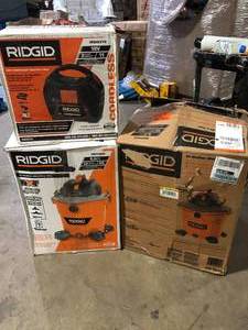 lot 14 image: Lot of Assorted WetDry Shop Vacs Various Models and Conditions Customer Returns See Pictures
