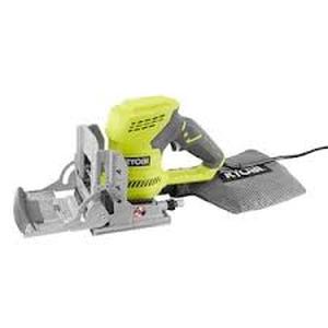 lot 3 image: RYOBI 6 Amp Corded AC Biscuit Joiner Kit with Dust Collector and Bag Customer Returns See Pictures