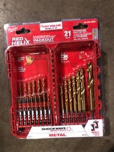 lot 2 image: Milwaukee SHOCKWAVE IMPACT DUTY Titanium Twist Drill Bit Set (21-Piece) Customer Returns See Pictures