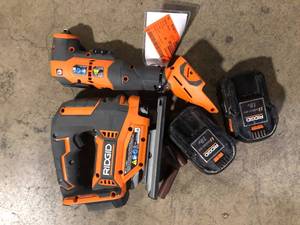 lot 24 image: Lot of Assorted Ridigid Power  Tools and Hardware Various Models and Conditions Customer Returns See Pictures