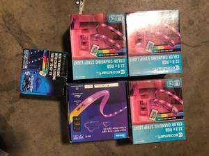 lot 47 image: Lot of Assorted Lighting Strips Various Models and Conditions   Customer Returns See Pictures