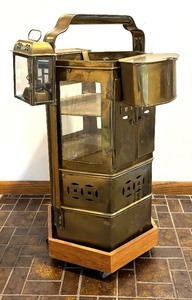 lot 27 image: Vintage Brass Asian Noodle Cart
