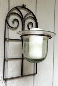 lot 54A image: Metal Wall Mount Candle Holder