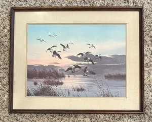 lot 78 image: Beautiful Bird Motif Print by A.J. Rudisill