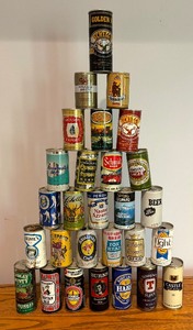 lot 105 image: Variety of Vintage Beer Cans