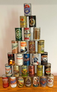 lot 24C image: Bunch of Vintage Beer Cans