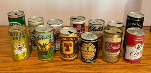 lot 47C image: Collection of Vintage Beer Cans