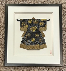 lot 136 image: Shadow Box Style Kimono Art