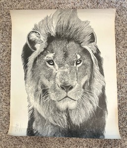lot 137 image: Fierce Lion Limited Edition Unframed Print by Ferreri