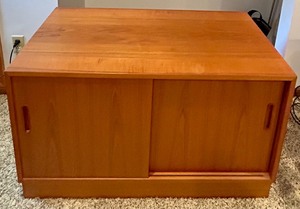 lot 24A image: Vintage Mid-Century Teak Storage Cabinet