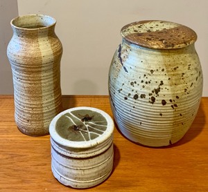 lot 123 image: Trio of Beautiful Pottery Pieces