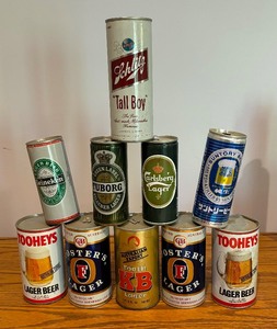 lot 131 image: Variety of Vintage Beer Cans