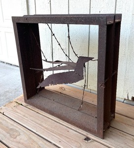 lot 27C image: Abstract Metal Dove Sculpture by Paul Dove