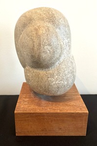 lot 173 image: Sensational Stone Sculpture on Wooden Base