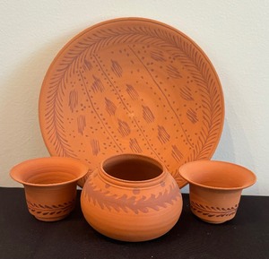 lot 183 image: Variety Terra Cotta Pottery Items