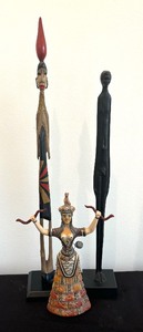 lot 185 image: Three Vintage Ethnic Figurines
