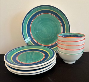 lot 195 image: Bright and Beautiful Dishware