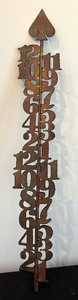 lot 203 image: Neat Metal Number Decor