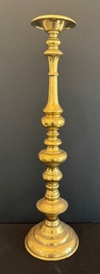lot 205 image: Tall Brass Candle Holder