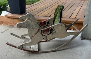 lot 207 image: Vintage Rocking Horse