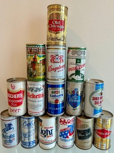 lot 138A image: Amazing Vintage Beer Can Collection
