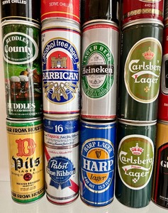 lot 139A image: Amazing Vintage Beer Cans
