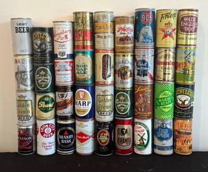 lot 106C image: Variety of Vintage Beer Cans Including Golden Crown, Pearl, Van Merritt, Schells and More