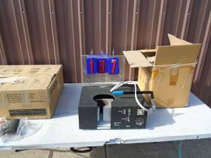 lot 107 image: Mug thermal printer transfer machine. Worked when taken out of service with mugs. As shown.