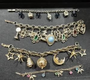 Lot Of Charm Bracelets