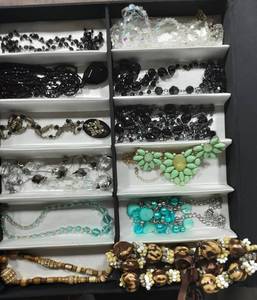 12-Vintage Necklaces Some Glass
