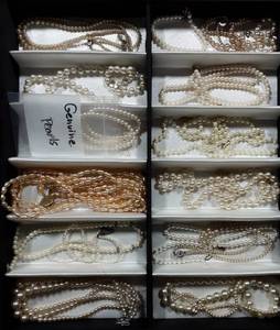 Lot Of Pearl Necklaces & Bracelets, 1-Strand Genuine