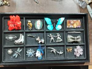 Assortment Of 21 Brooches