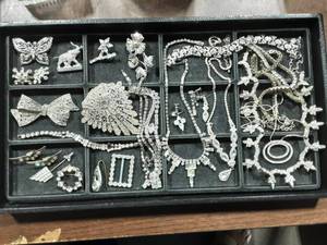 Assortment Of Rhinestone Jewelry
