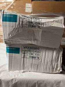 2 Cases (150 each per case) NEW Novaplus VRX505XG 37 x 50 44-Gallon 1.5mil Trash Can Liners - Gray