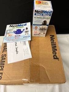 MSRP $100  1 Case (12 each) NEW NeilMed Sinus Rinse by Dr. Mehta All Natural Sinus Relief Soothing Saline Solutions - 8 oz. Squeeze Bottles