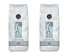 Lot of 2 NEW White Mountain 64 oz. Epsom Salt Magnesium Sulfate Saline Laxative - Expiration 525