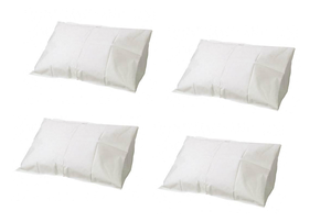2 Cases (100 each per case) NEW Tidi 919365 21 x 30 TissuePoly Pillow Cases - White (open box)