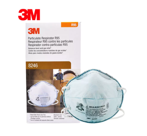 MSRP $120  1 Case (120 each) NEW 3M 8246 R95 Particulate Respirator Oil Resistant Masks