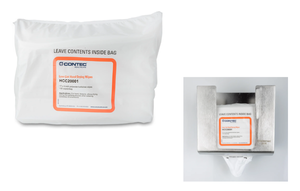 Lot of 9 NEW Contec Healthcare HCC20001 100-Pack 17 x 9 PolyesterCellulose Low-Lint Hand Drying Wipes