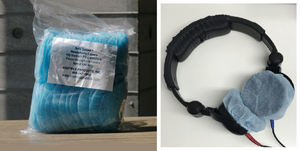 Lot Of 36 NEW Oak Tree Products SAF300 100-Pack Safe Sound Sanitary Polypropylene Fabric Headphone Covers